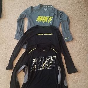 Youth Boys Nike and Under Armour dri-fits